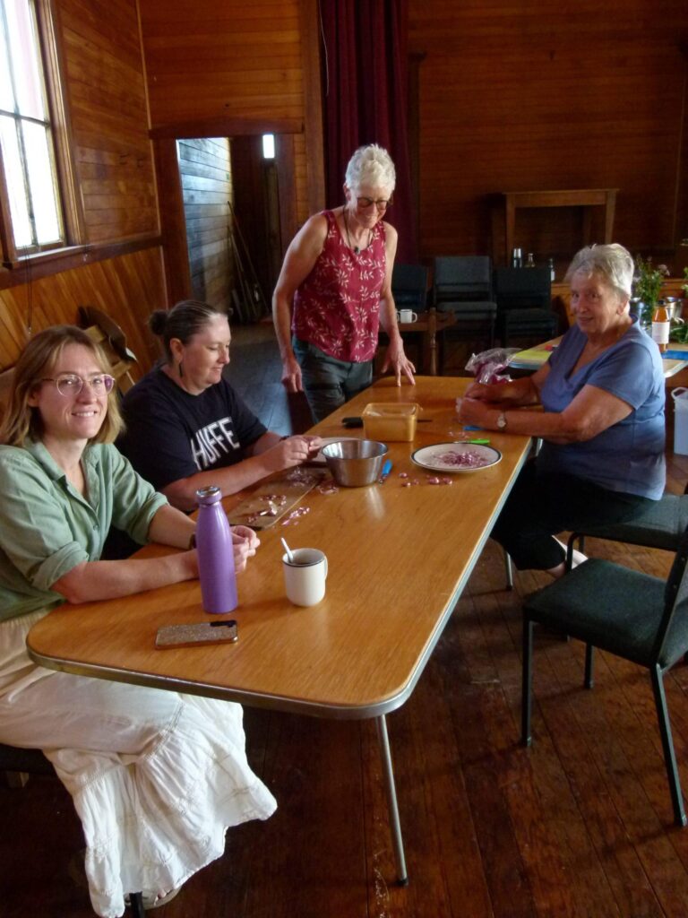 Sharing knowledge and laughter around the table